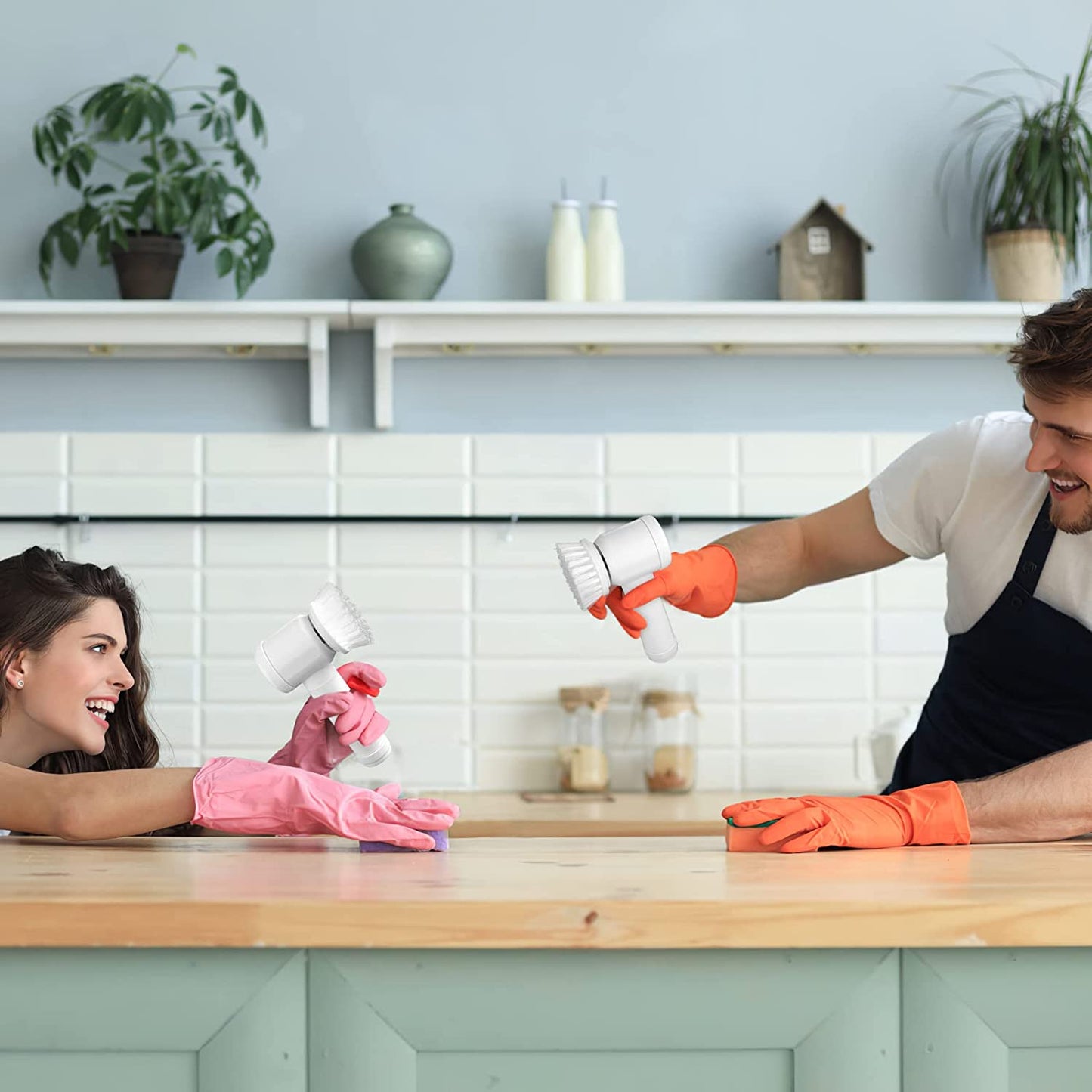 Brosse Électrique Rotative Professionnelle Rechargeable – Nettoyage Puissant et Sans Effort